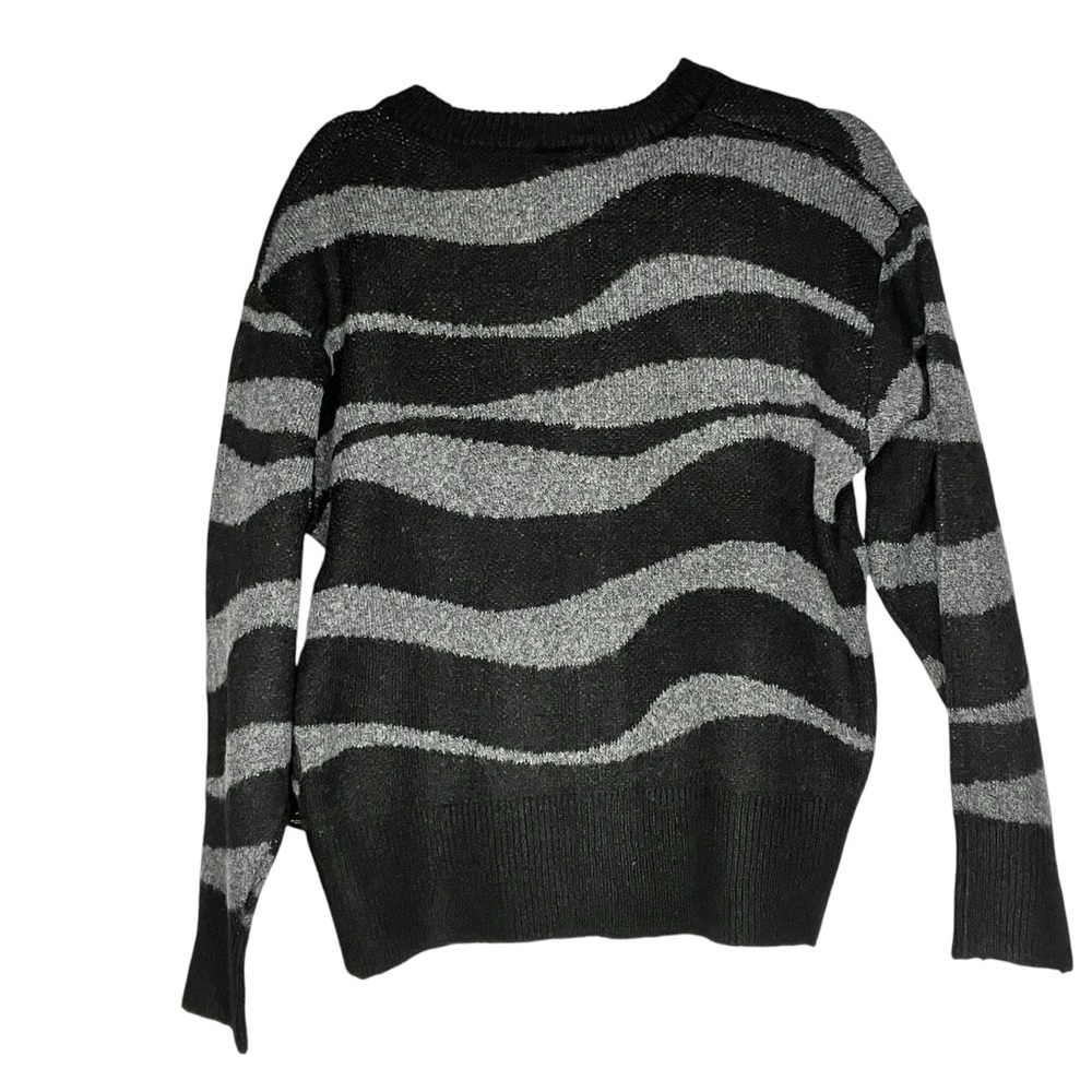 Wicked Movie Women’s cardigan sweater black & gray stripe XXS or small - Picture 7 of 17